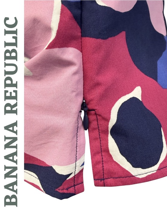 Banana Republic Floral Top Size 6 Pink Blue - Picture 7 of 8